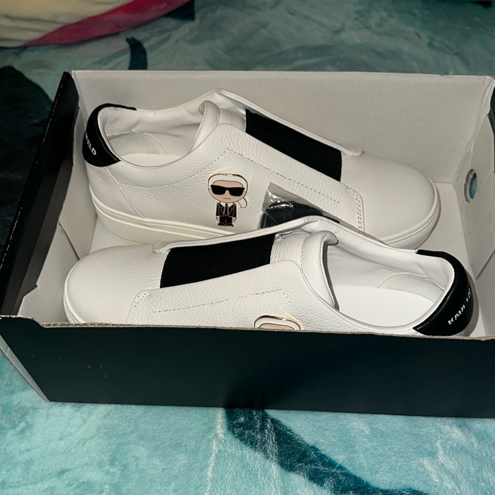 WORN ONCE OR TWICE, PERFECT CONDITION KARL LAGERFELD SPECIAL EDITION SNEAKERS
